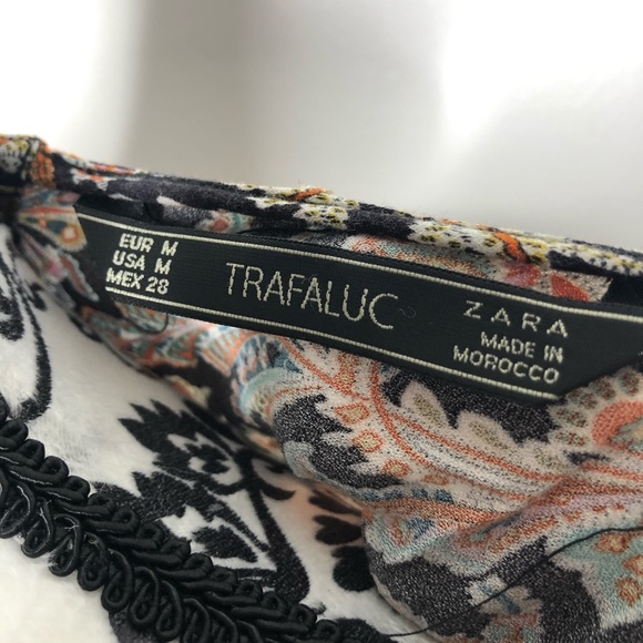 Zara Paisley Long Sleeve Mini Dress with Pockets - Picture 5 of 8